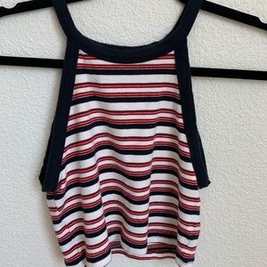 Striped Zara cropped tank